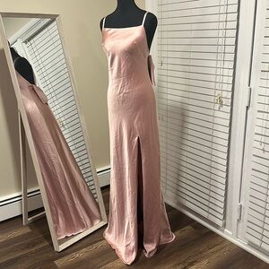 Beautiful Revelry Satin bridesmaid dress style Steph in pink sz 4